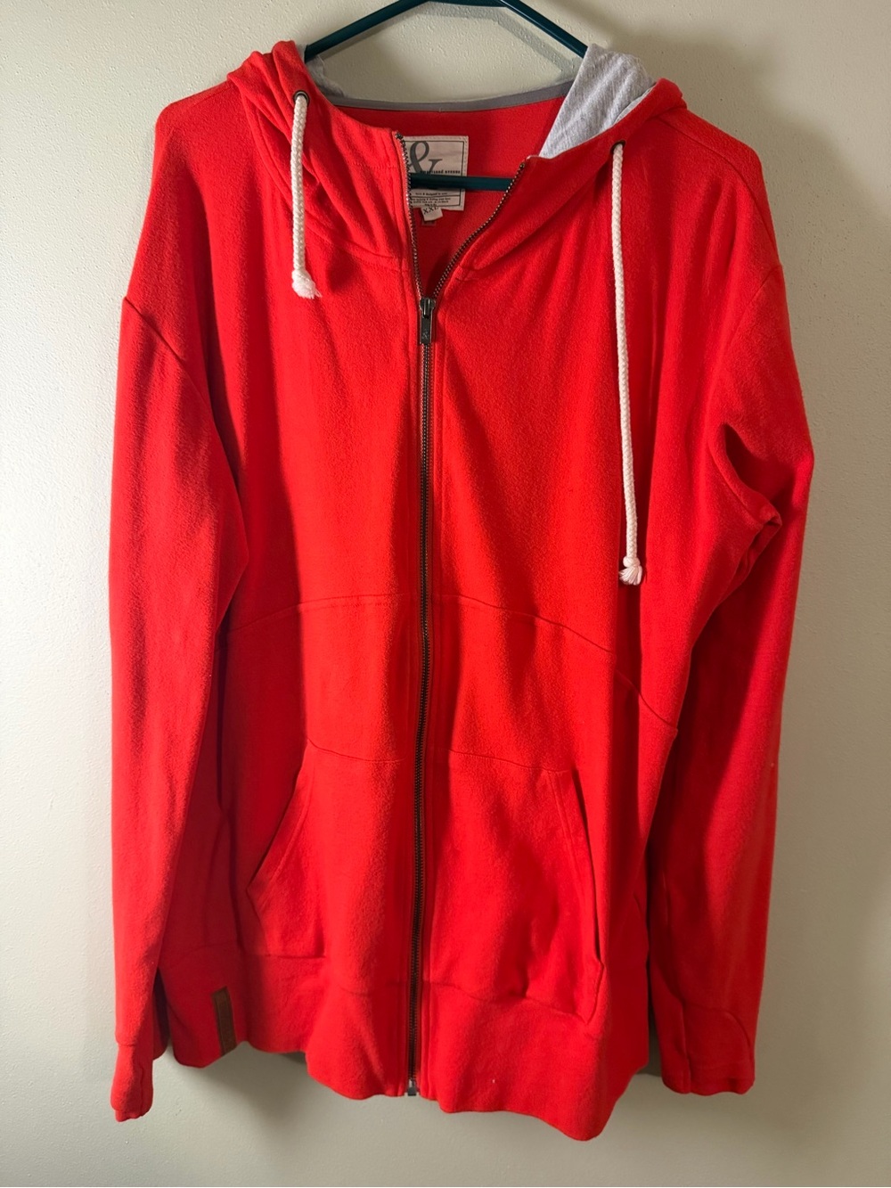 AMPERSAND AVE Red Zip-Up Hooded Jacket